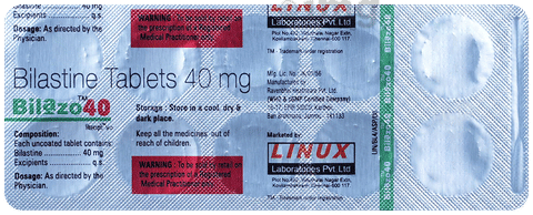 Bilazo 40 Tablet image Bilazo 40 Tablet image