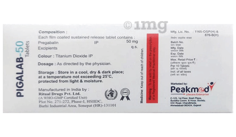 Pigalab 50 Tablet SR image