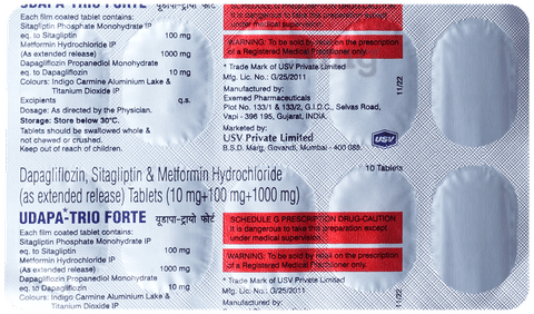 Udapa Trio Forte Tablet image