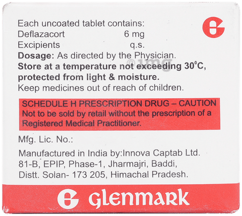 Glenocort 6mg Tablet image