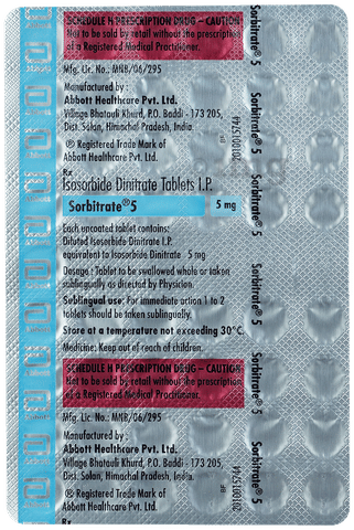 Sorbitrate 5 Tablet image