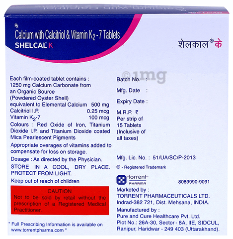 Shelcal K Tablet image