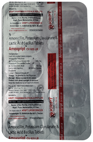 Amoxyript CV 625 LB Tablet image