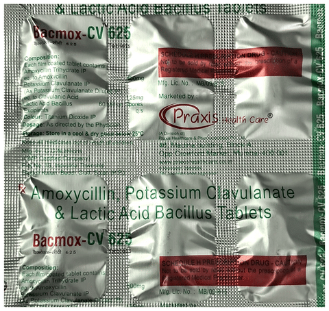 Bacmox-CV 625 Tablet image