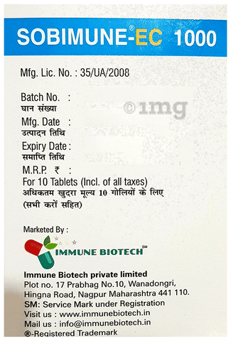 Sobimune-EC 1000 Tablet image