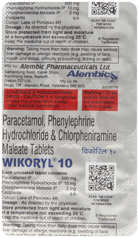 Wikoryl 10 Tablet image