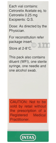 Cetrolix 0.25mg Injection image