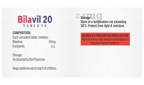 Bilavil 20 Tablet image