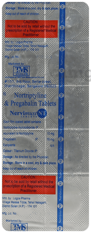 Nervimust NT 75mg/10mg Tablet image Nervimust NT 75mg/10mg Tablet image