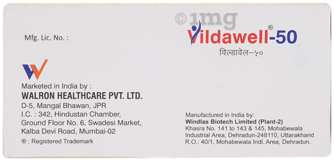 Vildawell 50mg Tablet image