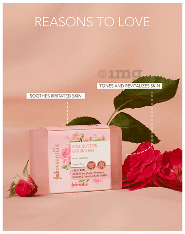 Fabessentials Rose Glycerin Bathing Bar image