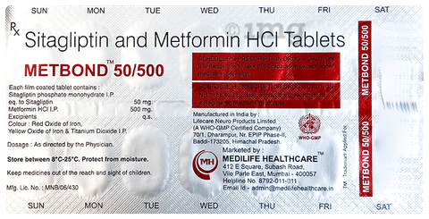 Metbond 50/500 Tablet