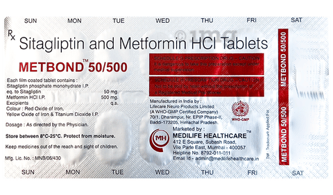 Metbond 50/500 Tablet image