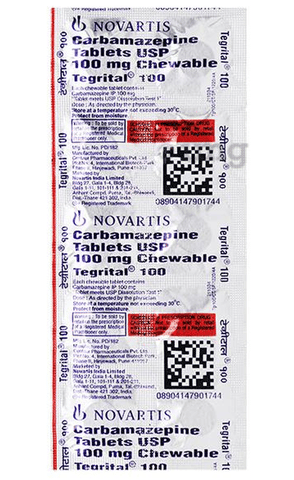 Tegrital 100 Chewable Tablet image
