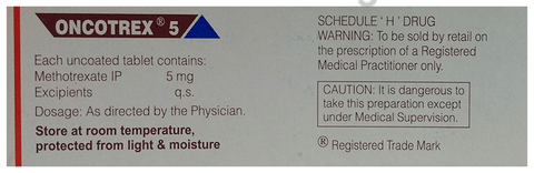 Oncotrex 5 Tablet View Uses Side Effects Price and Substitutes