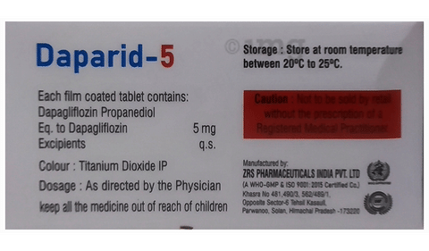 Daparid 5 Tablet image Daparid 5 Tablet image