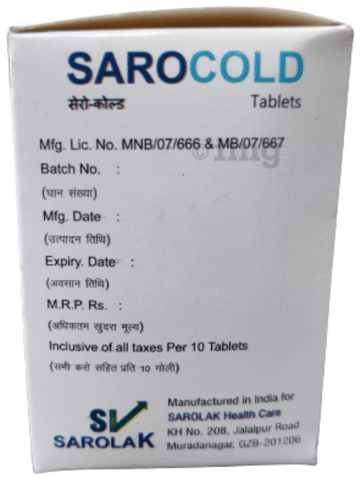 Sarocold Tablet image
