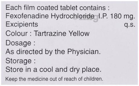 Fex 180mg Tablet image