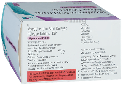 Mycomune-S 360 Tablet image Mycomune-S 360 Tablet image