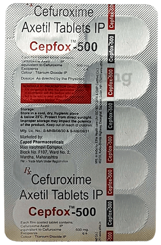 Cepfox 500 Tablet image Cepfox 500 Tablet image