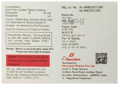 Intoxib 90 Tablet image