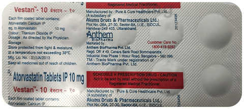 Vestan 10mg Tablet image