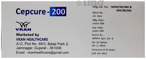 Cepcure 200 Tablet DT image