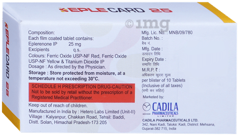 Eplecard 25mg Tablet