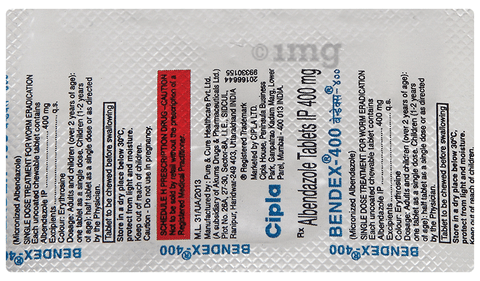 Bendex 400 Tablet image
