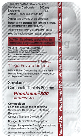 Phoslamer 800 Tablet image