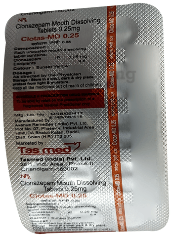Clotas-MD 0.25 Tablet image