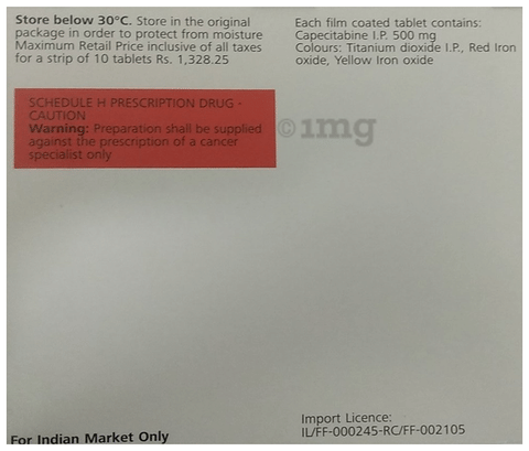 Xeloda 500mg Tablet image Xeloda 500mg Tablet image