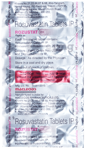 Rozustat 20 Tablet image Rozustat 20 Tablet image