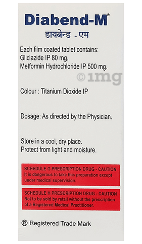 Diabend 80mg Tablet image