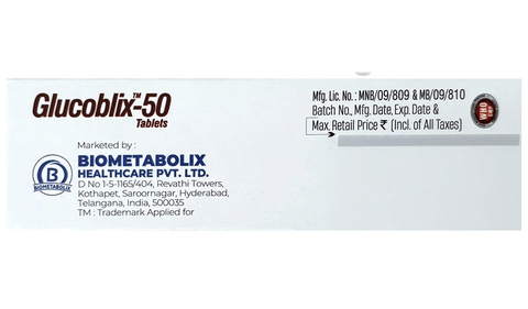 Glucoblix 50 Tablet image Glucoblix 50 Tablet image