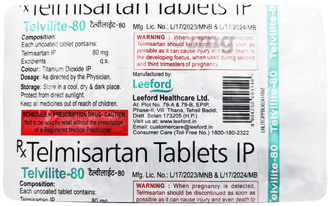 TelViLite 80mg Tablet image