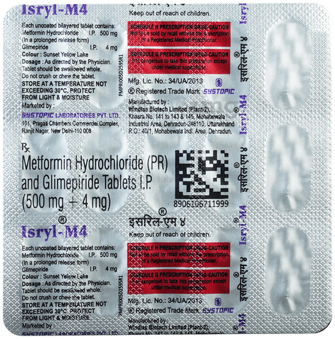 Isryl-M 4 Tablet PR image