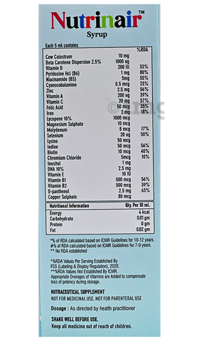 Nutrinair Syrup Mix Fruit 2