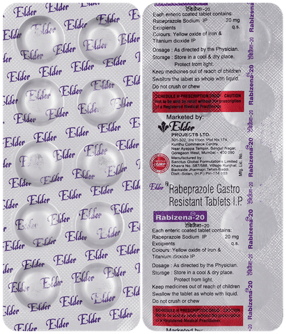 Rabizena 20mg Tablet image