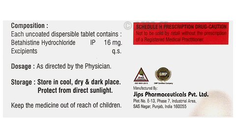 Vertirant 16 Tablet DT image