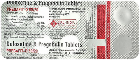 Pregafit-D 50/20 Tablet image