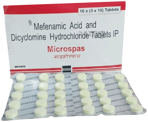 Microspas 10mg/250mg Tablet image Microspas 10mg/250mg Tablet image