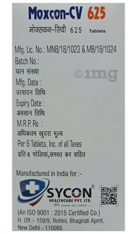 Moxcon-CV 625 Tablet image