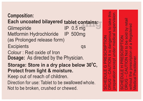 Forcimet G 0.5 Tablet PR