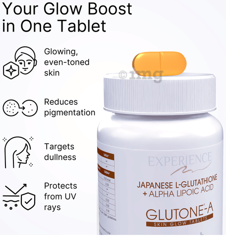 japanese l glutathione The Body Reserve Japanese L-Glutathione Tablets for Skin Whitening | 500mg  Glutathione Supplements with Hyaluronic Acid, Vitamin E, Lycopene & Biotin  | Skin Glow & Collagen Support main image 1
