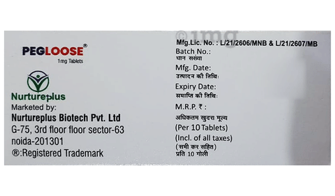 Pegloose 1mg Tablet image