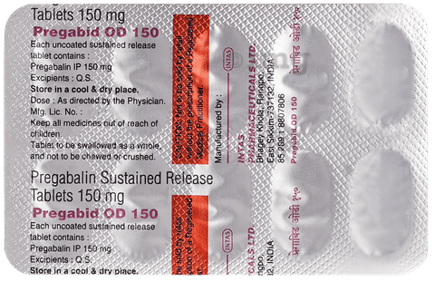 Pregabid OD 150 Tablet image