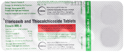 Etowin MR 60mg/4mg Tablet