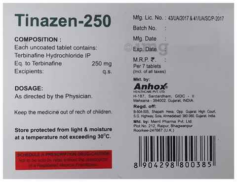 Tinazen 250 Tablet image Tinazen 250 Tablet image