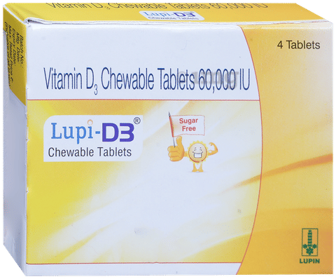 Lupi-D3 60K Chewable Tablet image Lupi-D3 60K Chewable Tablet image